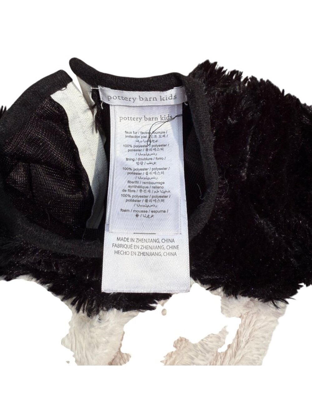 Pottery Barn Kids Panda Bear Costume Toddler 12-24 Mos Halloween Dress Up Baby - Picture 7 of 11